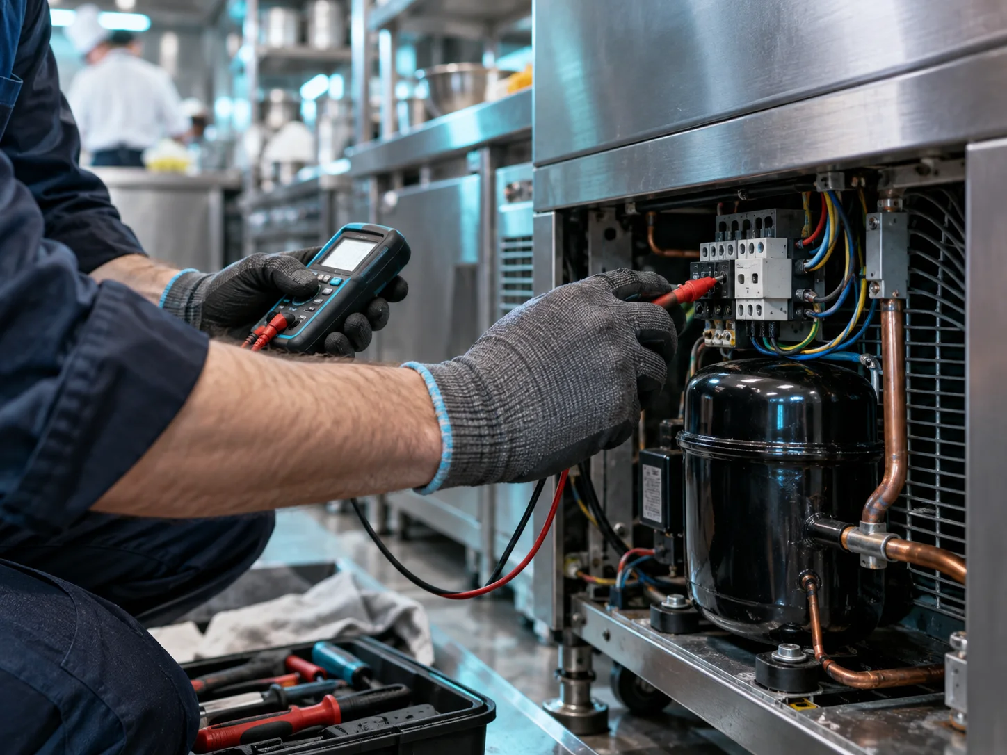 Diagnóstico técnico num equipamento de frio industrial